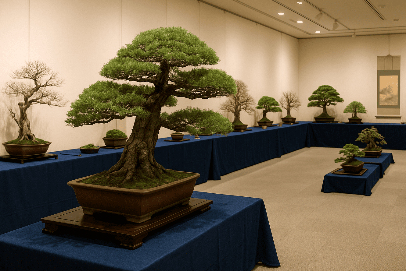 Exposición de Bonsáis en el Museo de Arte Bonsái de Omiya