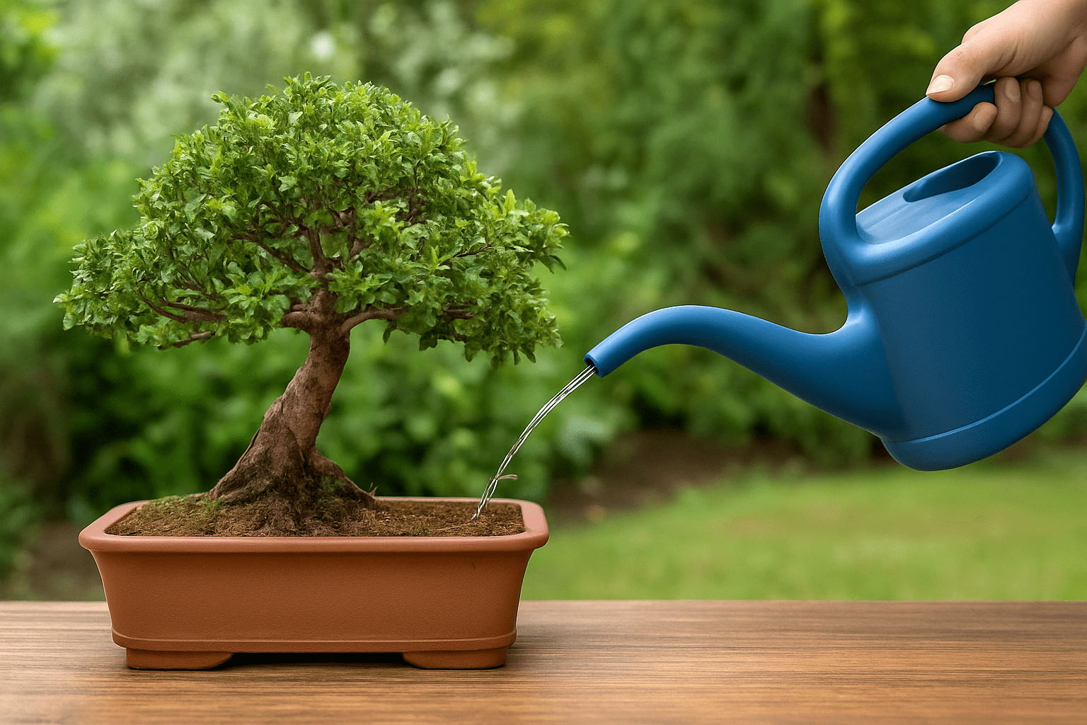 Frecuencia de riego de un bonsái