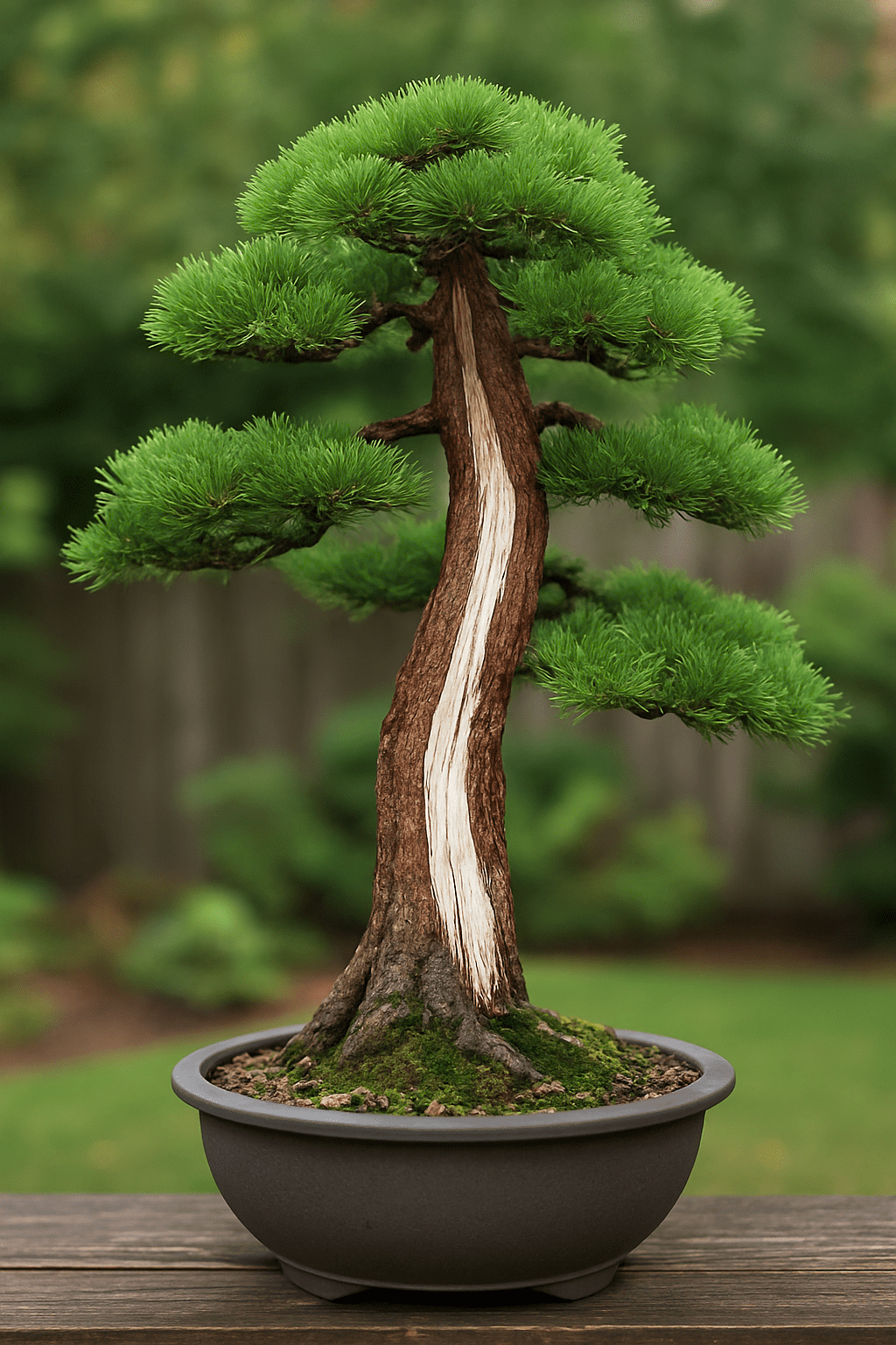 Técnica Shari en tronco de bonsái