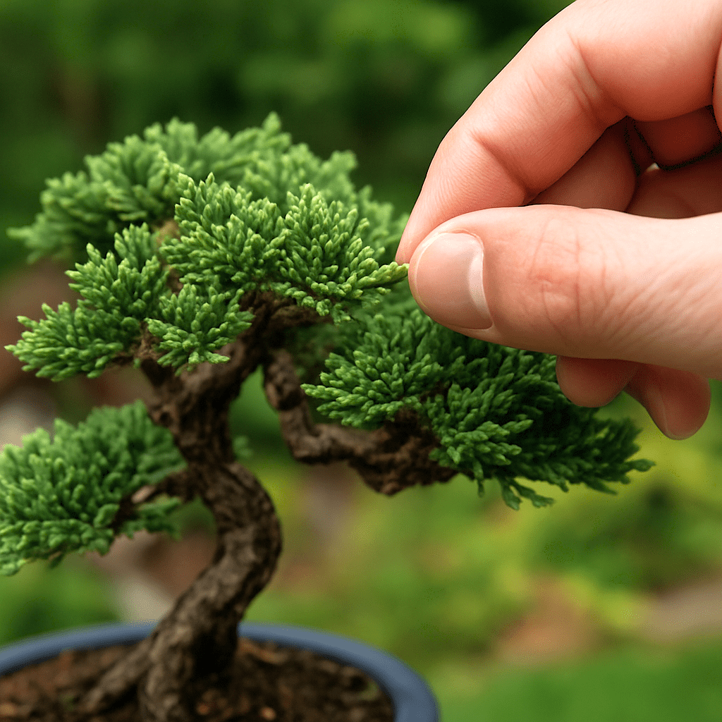 Técnica de pinzado en bonsáis