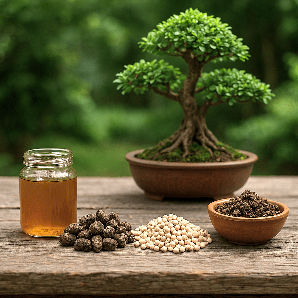 Tipos de fertilizantes para bonsáis